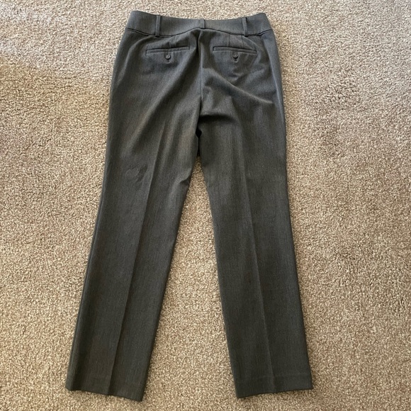 LOFT Dark Grey Juliet Straight Pants - Picture 4 of 6